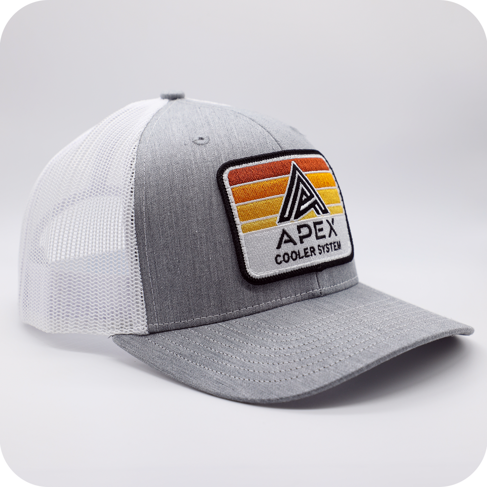 
                  
                    APEX Patch Cap | Gray & White - Apex Cooler System
                  
                