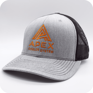 
                  
                    APEX Orange Logo Cap | Gray & Black - Apex Cooler System
                  
                