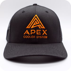 
                  
                    APEX Orange Logo Cap | Black - Apex Cooler System
                  
                