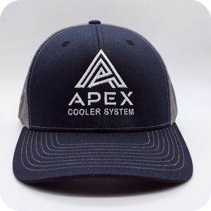 
                  
                    APEX Logo Cap | Navy & Gray - Apex Cooler System
                  
                