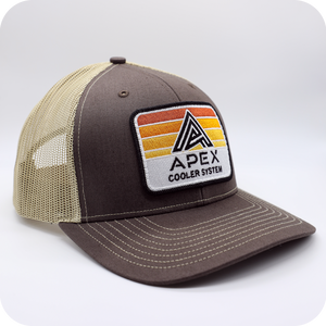 
                  
                    APEX Patch Cap | Brown & Tan - Apex Cooler System
                  
                